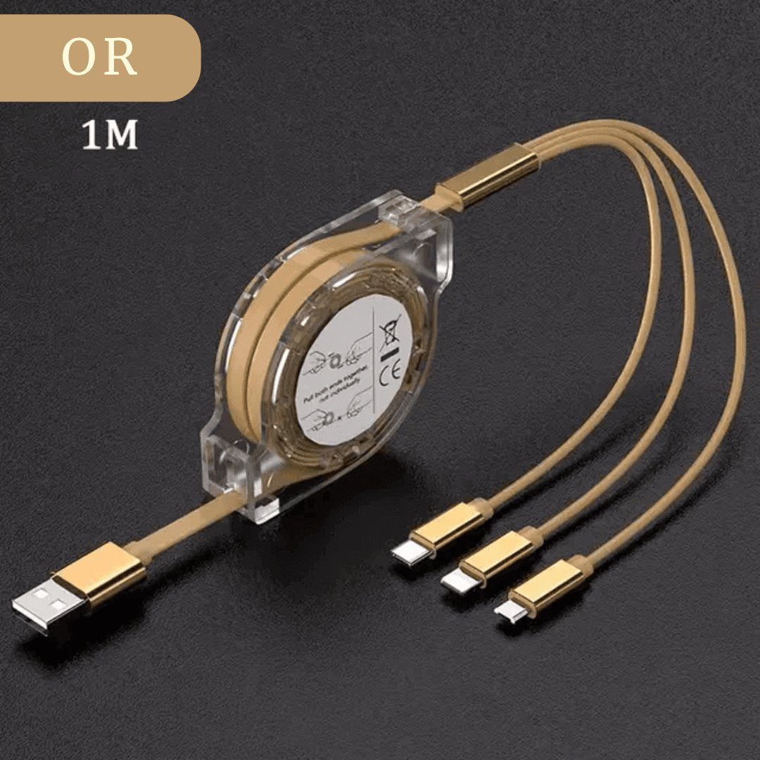 3in1 USB急速充電ケーブル - Telune