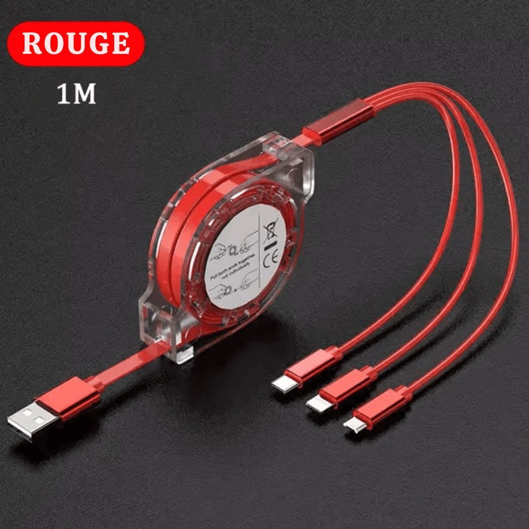 3in1 USB急速充電ケーブル - Telune