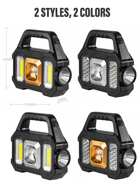 ソーラー充電式 LED懐中電灯