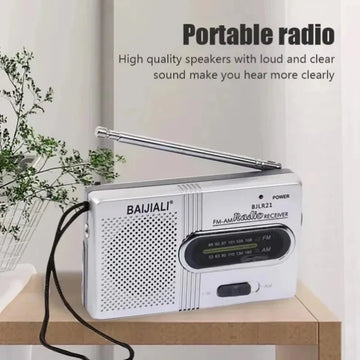 ノットラジオ｜携帯 AM/FM 電池式 防災ラジオ